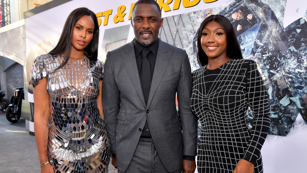 Sabrina Dhowre Elba, Idris Elba, and Isan Elba arrive at the premiere of Universal Pictures&#039; &quot;Fast &amp; Furious Presents: Hobbs &amp; Shaw&quot; at Dolby Theatre on July 13, 2019 in Hollywood, California