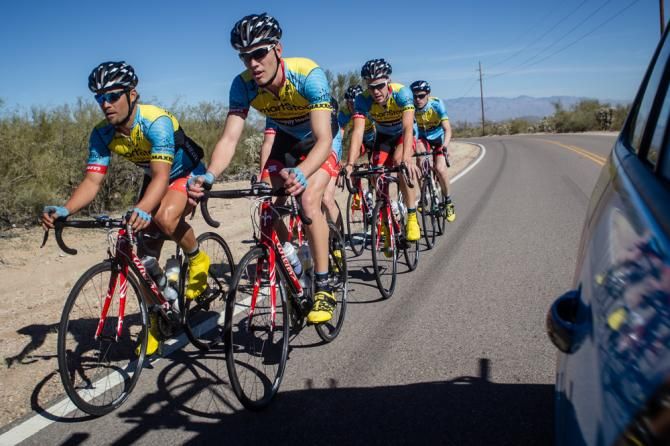 The SmartStop team rolls through the outskirts of Tucson