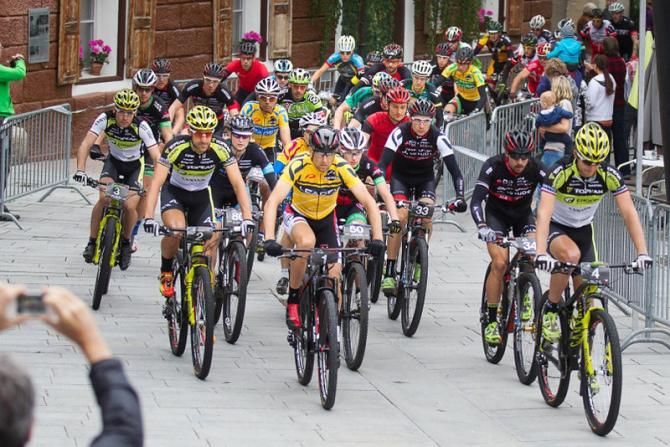 The start of stage 2 of the Bike Four Peaks