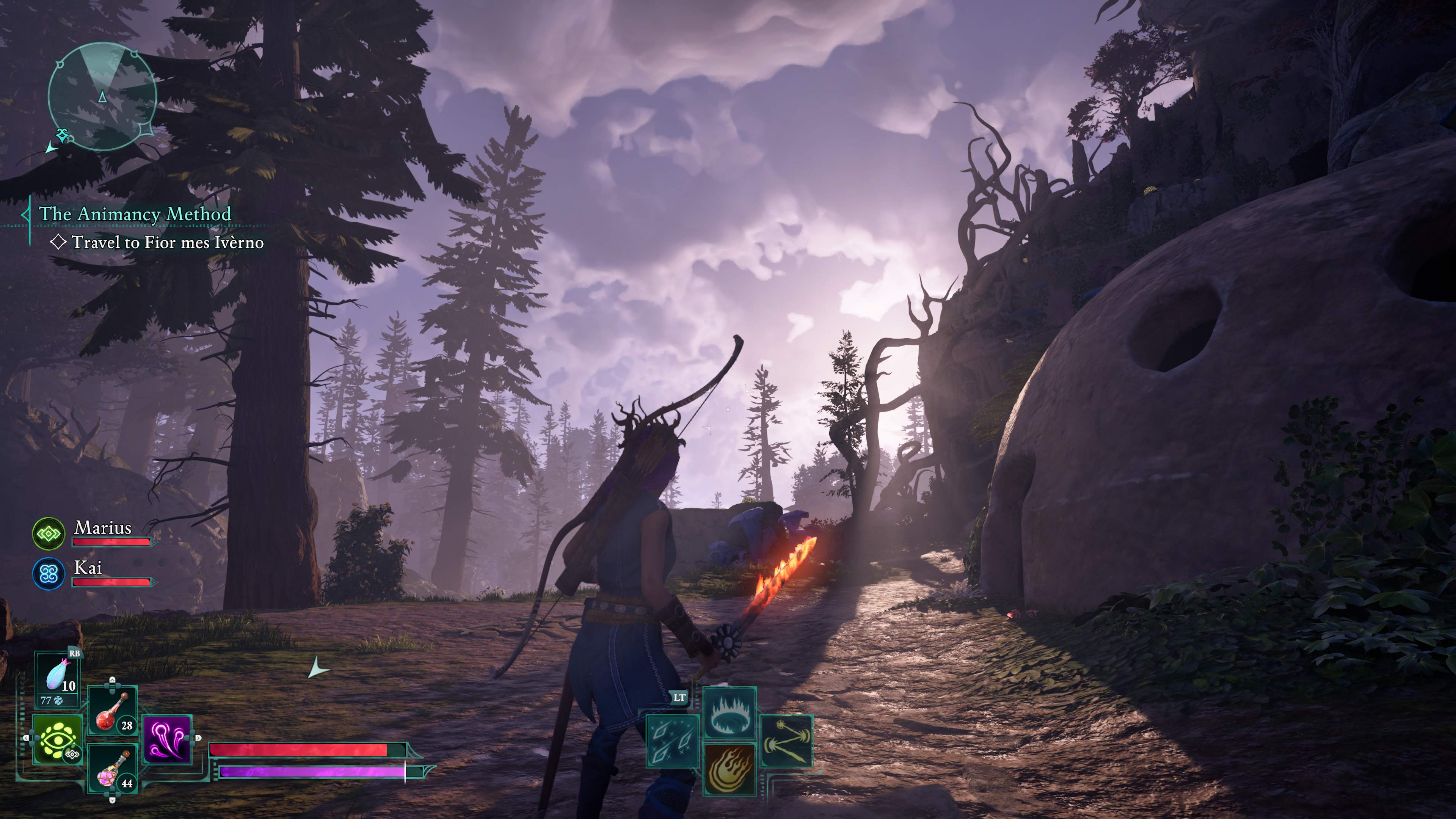 Screenshot of Avowed running on Xbox Series X.