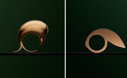 animal rings in red gold by Walid Akkad