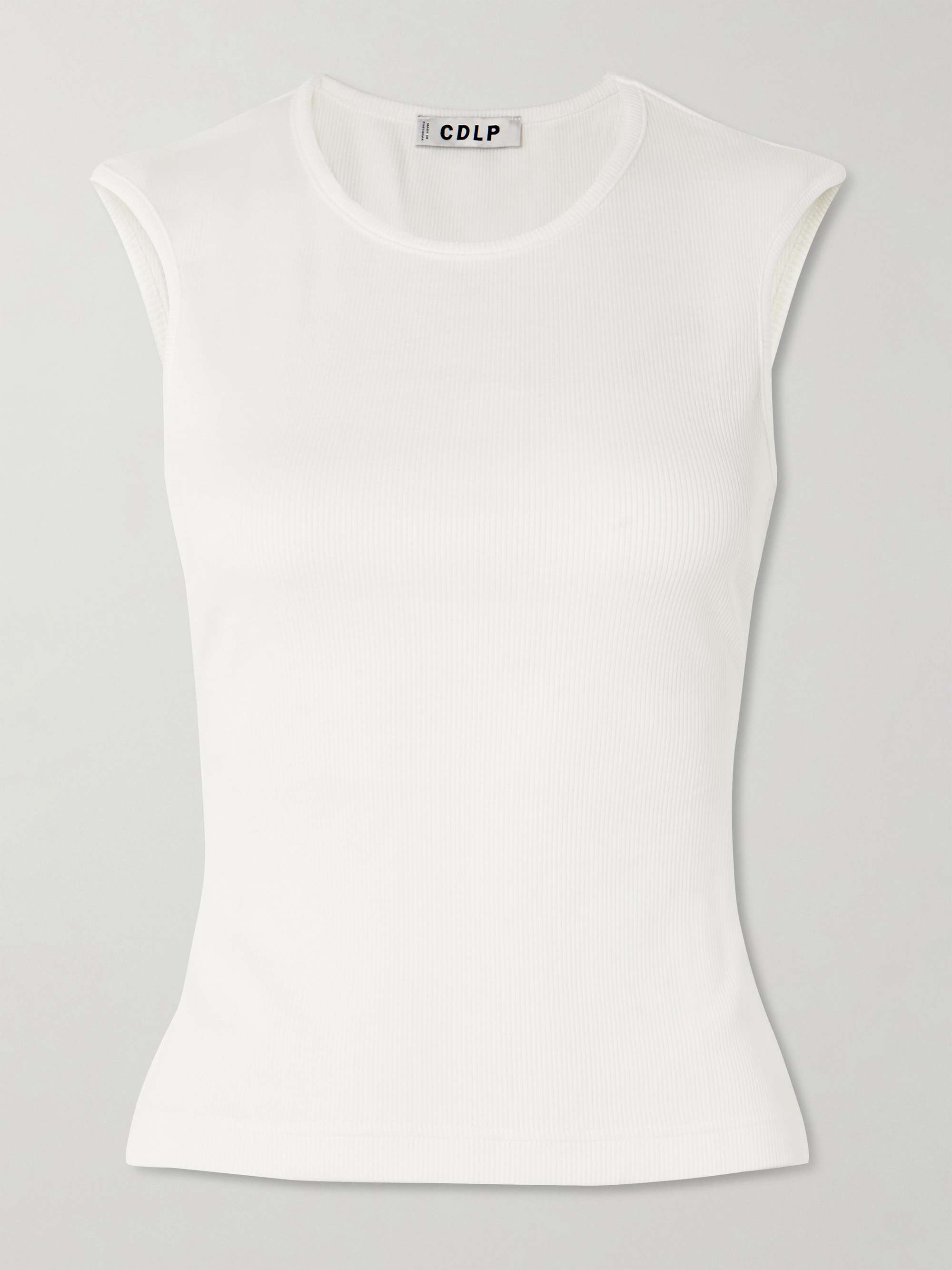 Ribbed Tencel&amp;trade; Lyocell and Cotton-Blend Jersey Tank