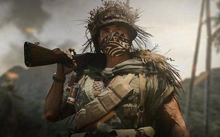 A soldier poses in Call of Duty: Warzone, one of the best free PS5 games