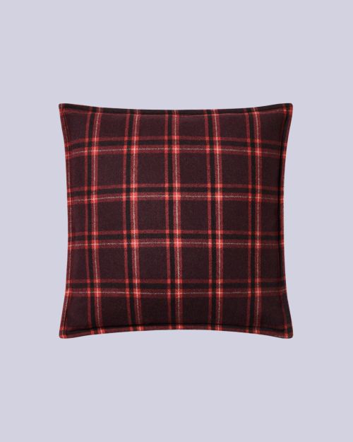 Wool Check Cushion Cover 