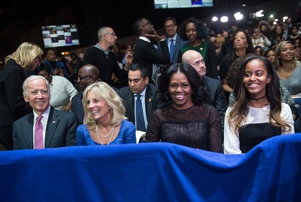 Vice President Joe Biden, Jill Biden, First Lady Michelle Obama, Malia Obama.