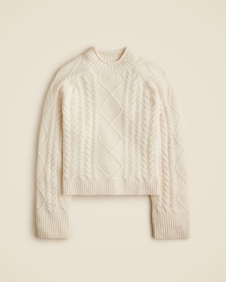 Cable-Knit Rollneck™ Sweater in Supersoft Yarn