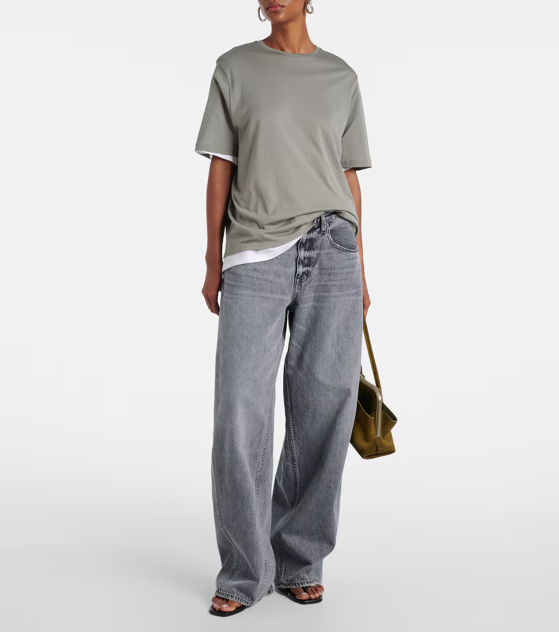 Slvrlake, Alex Mid-Rise Wide-Leg Jeans