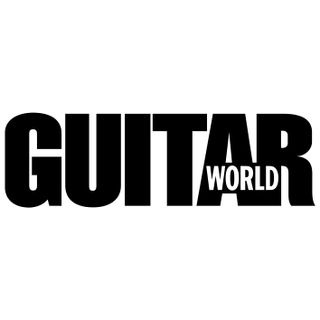 Black Guitar World logo on a white background