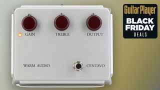 A photo composite of a Warm Audio Centavo in limited-edition silver