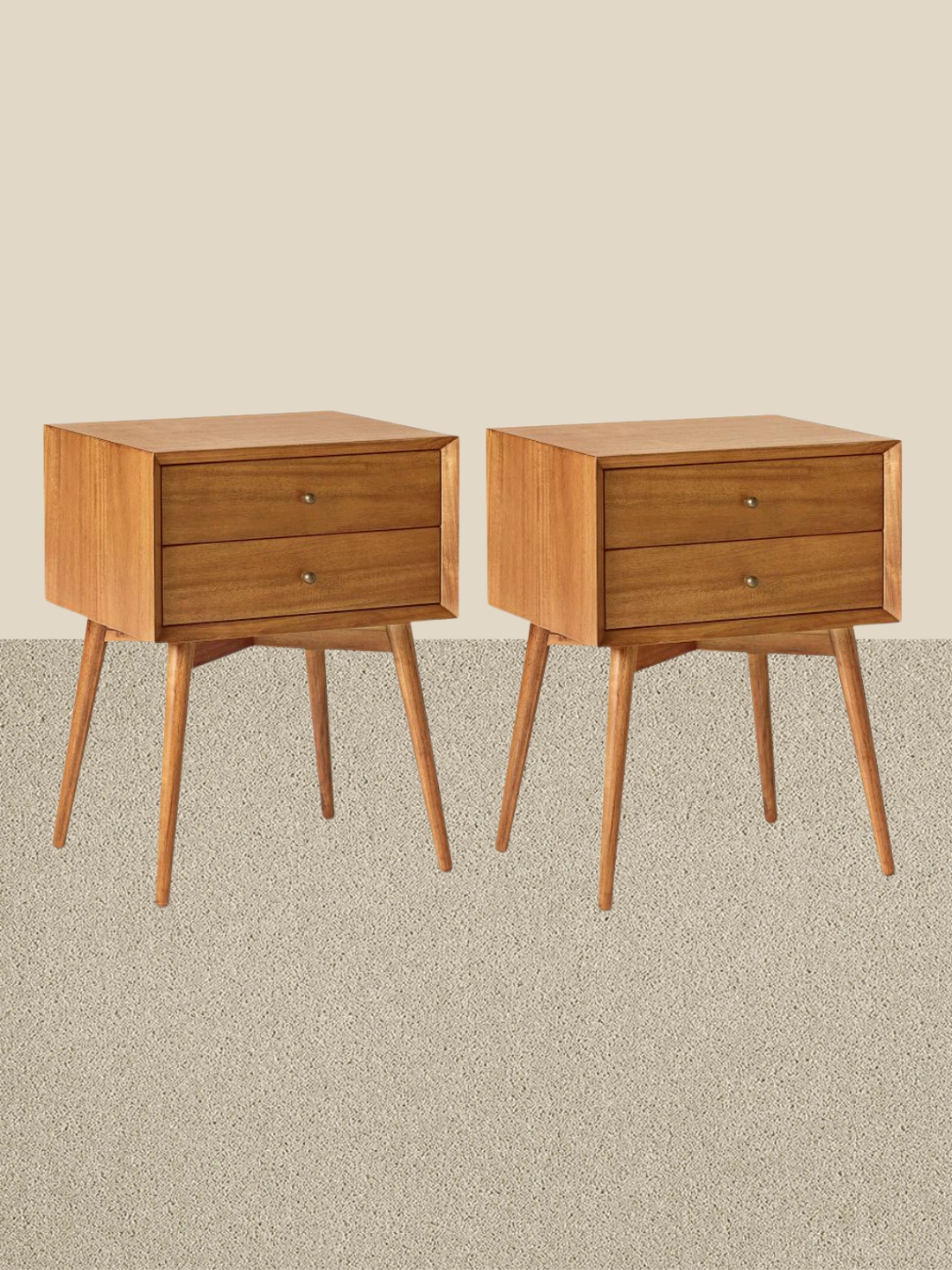 West Elm, Mid-Century Modern Closed Bedside Tables