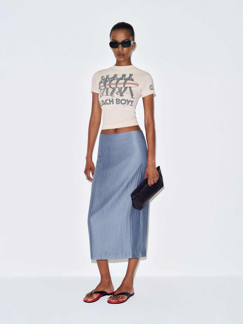 Helen Low Waist Midi Skirt
