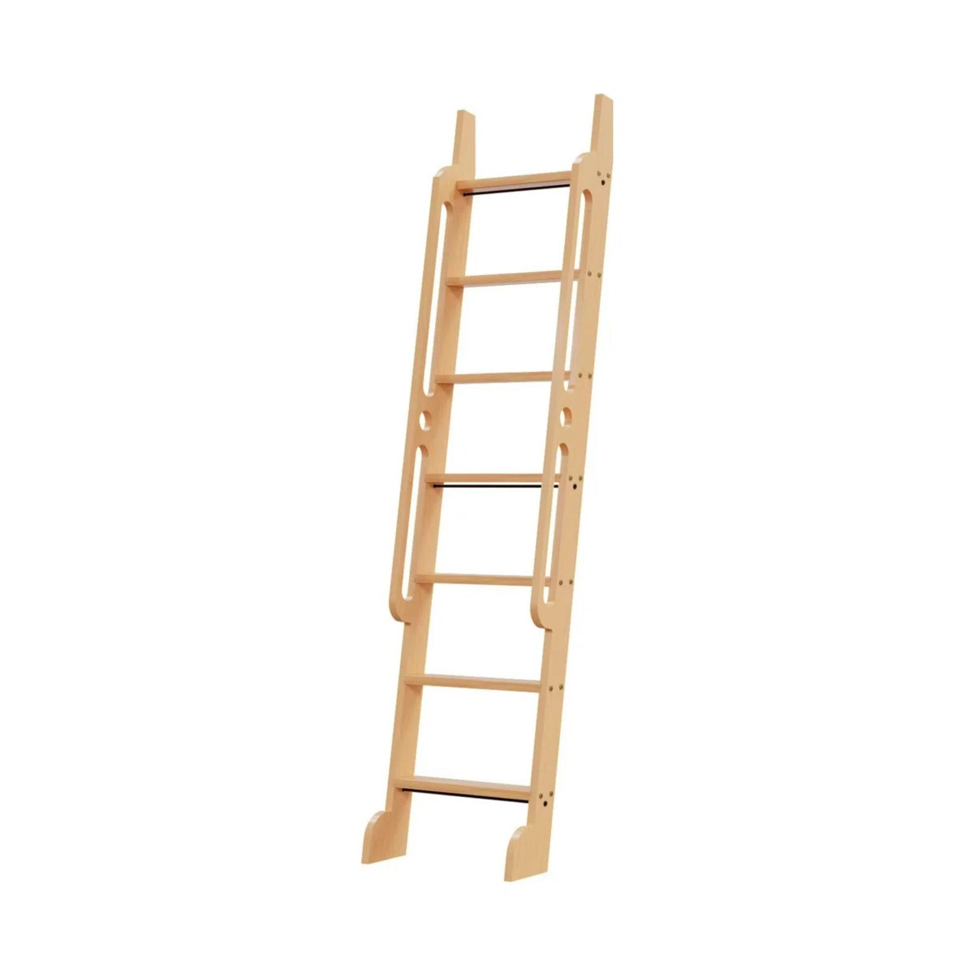 wooden library ladder