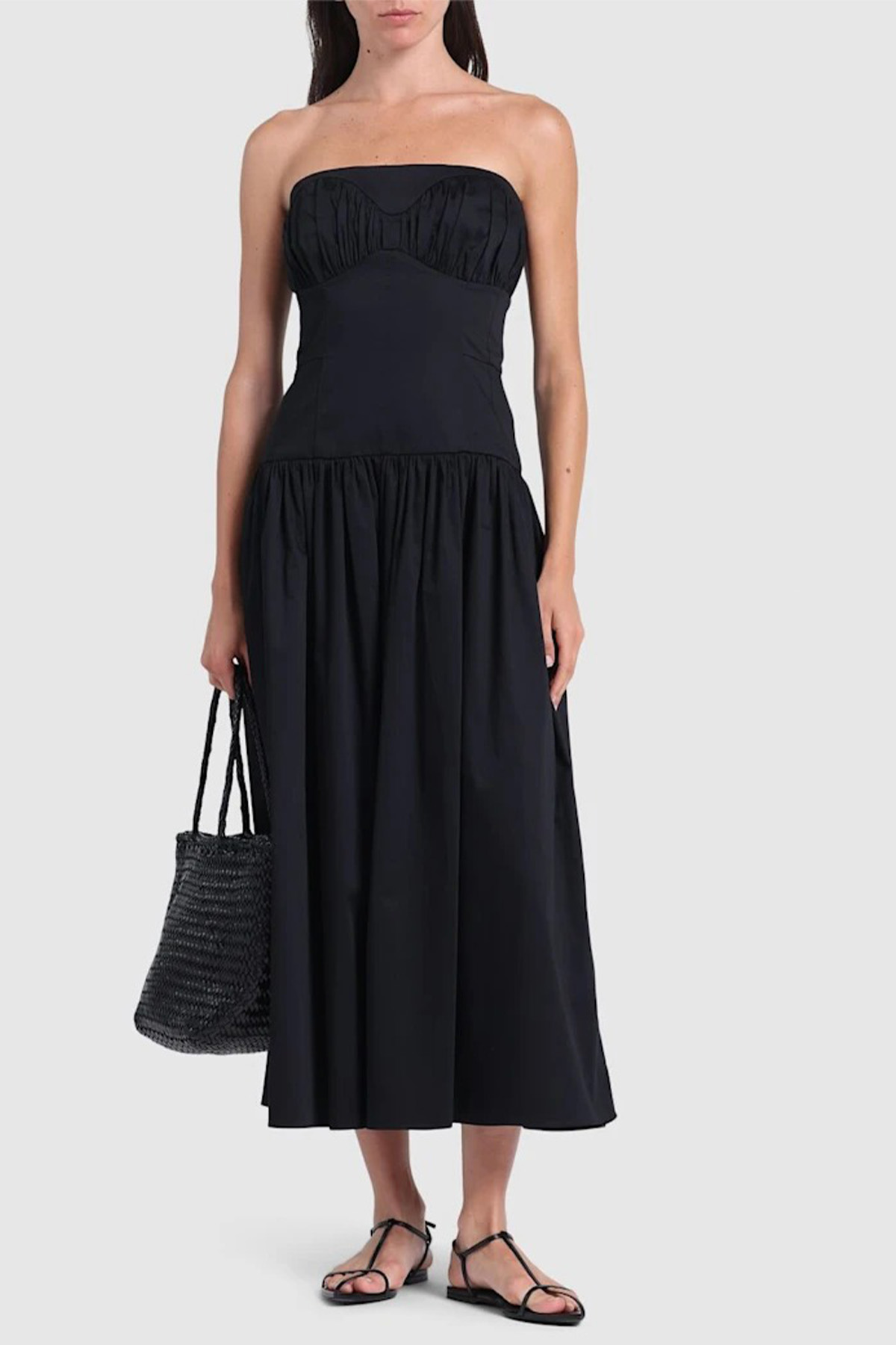 Lauryn Stretch Cotton Strapless Dress