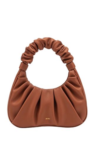 Gabbi Ruched Hobo Handbag - Nutella