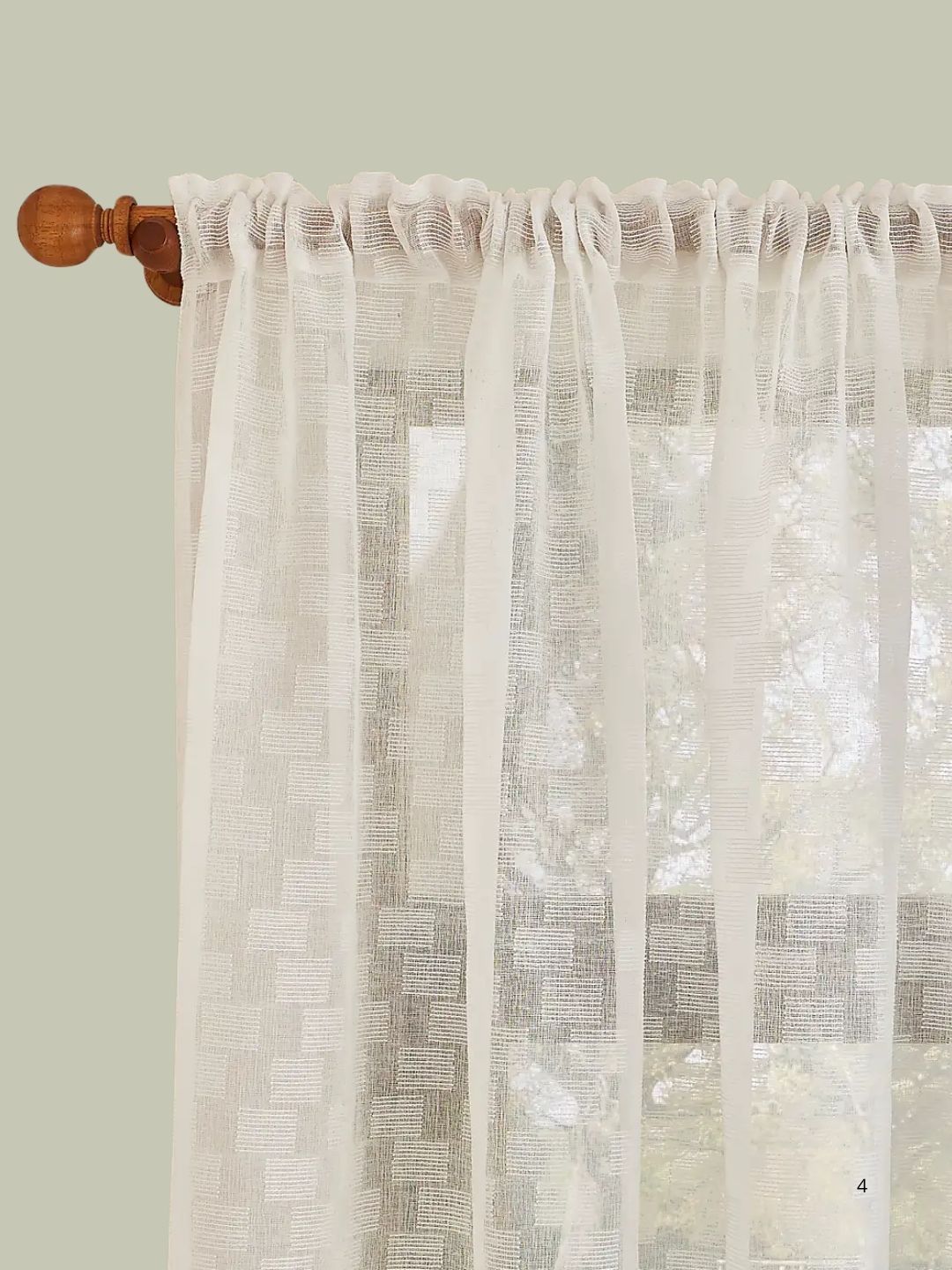Dunelm, Maxton Global Slot Top Voile Panel