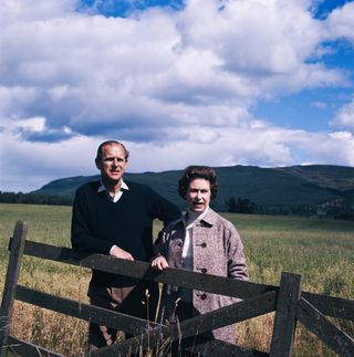 Queen Elizabeth II and Prince Philip at Balmoral, Scotland
