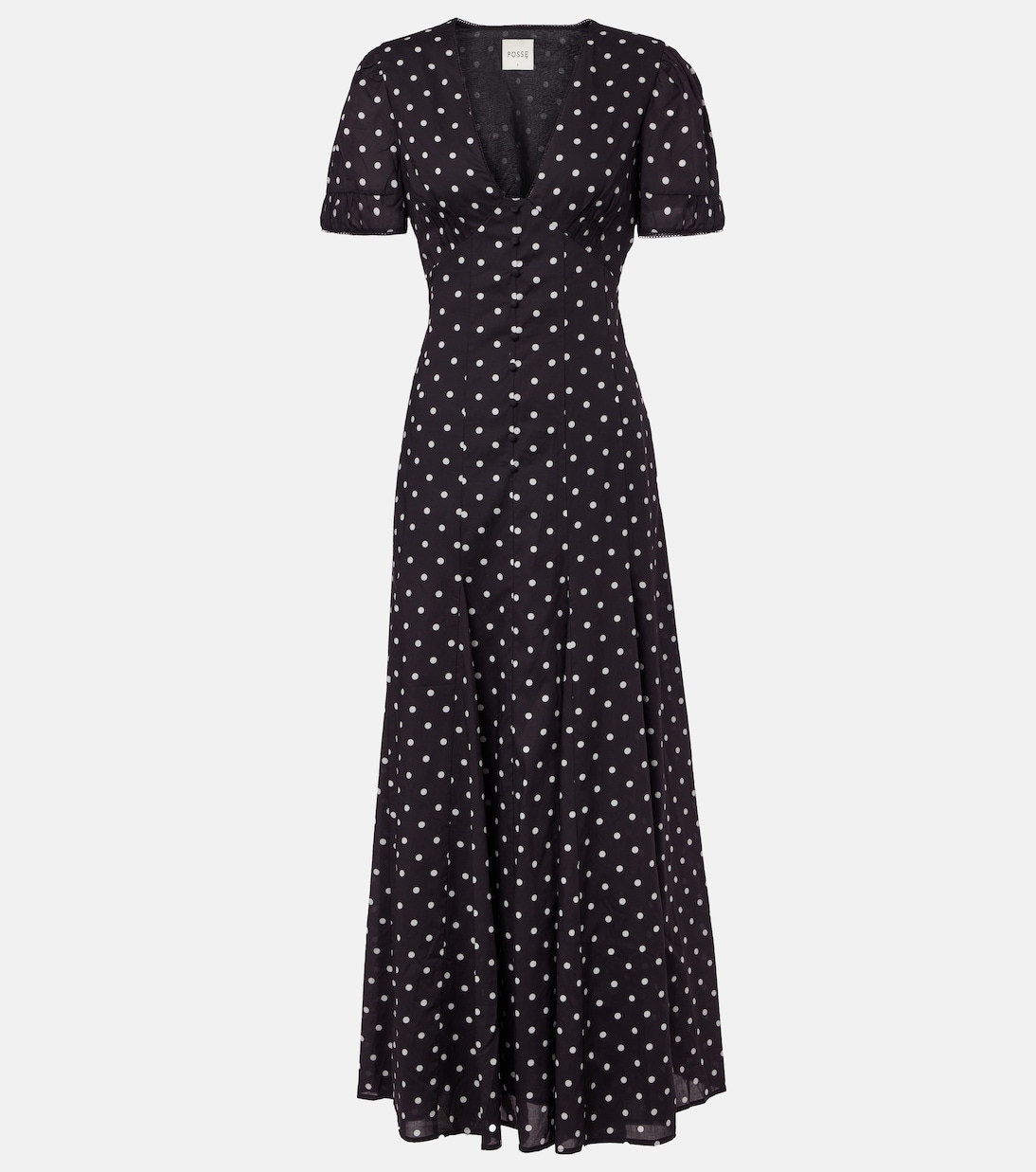 Paloma Polka-Dot Maxi Dress