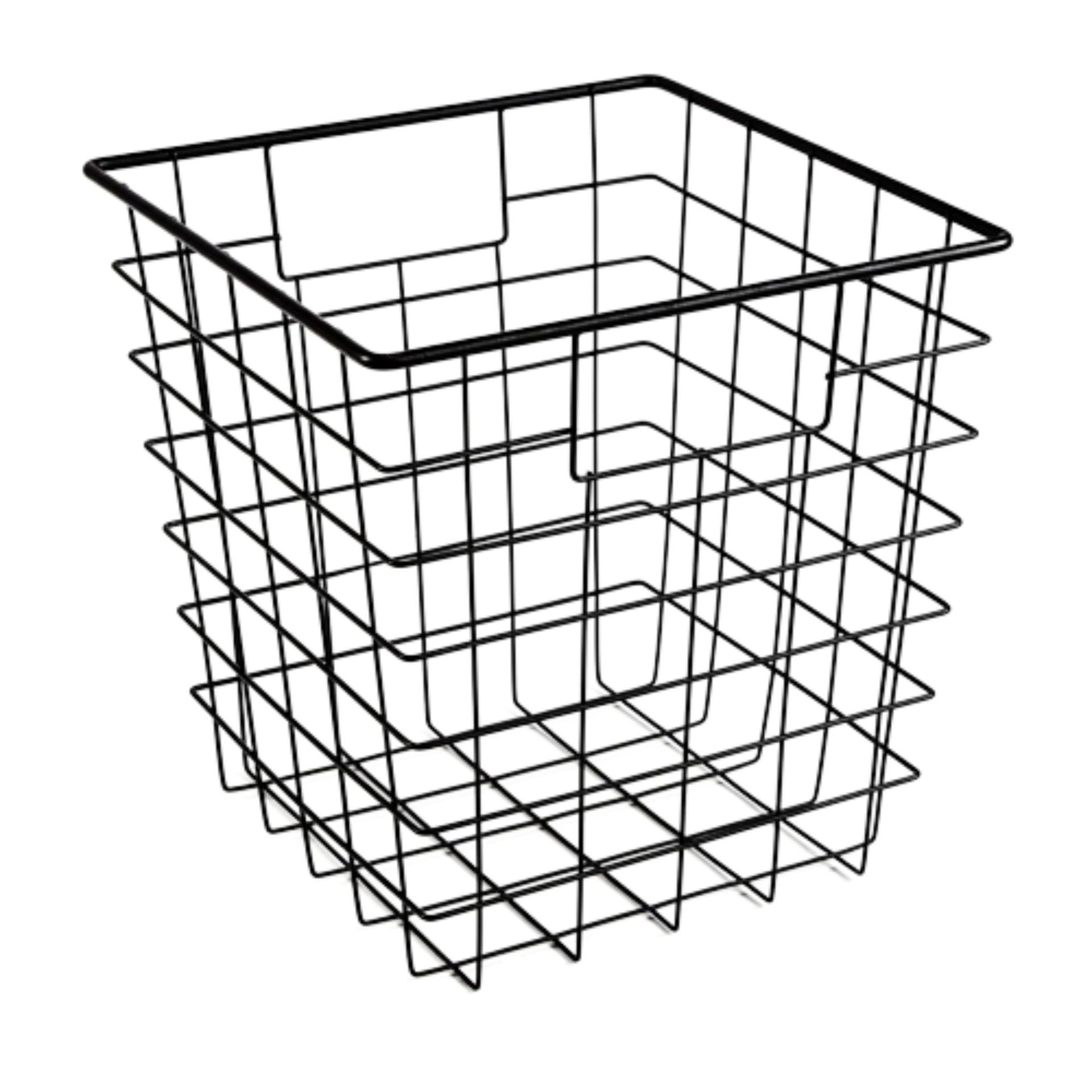 ClosetMaids Cubeicals Wire Basket in Black