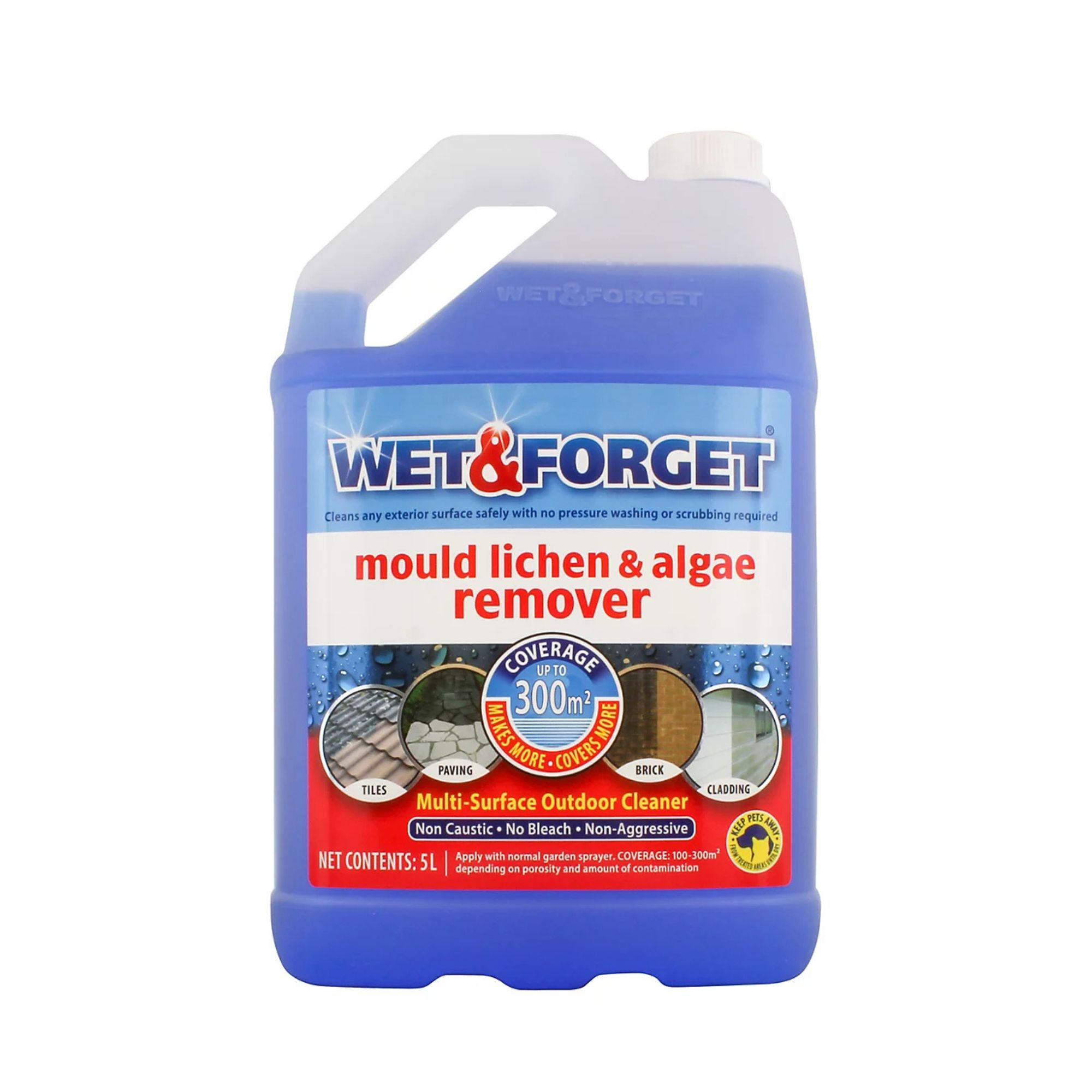 Wet & Forget - Mould Lichen & Algae Remover 5L