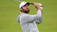 Scottie Scheffler takes a shot at The Open