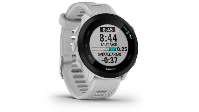 Garmin Forerunner 55 with white band