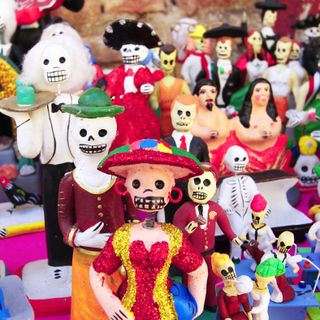 image of Mexican skull toys