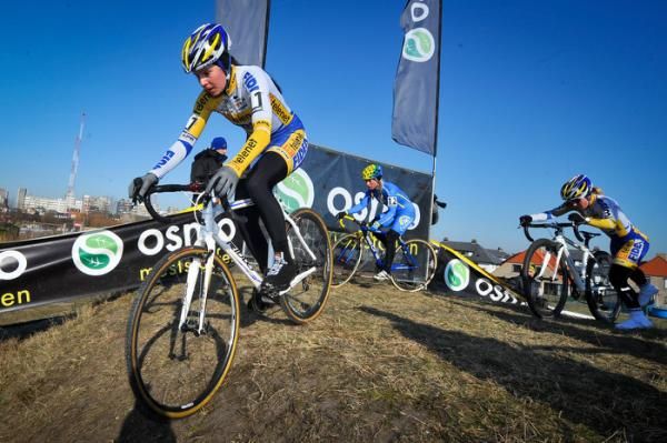 Nikki Harris in action in Middelkerke.
