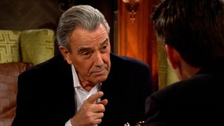 Eric Braeden as Victor giving someone a stern talking to in The Young and the Restless