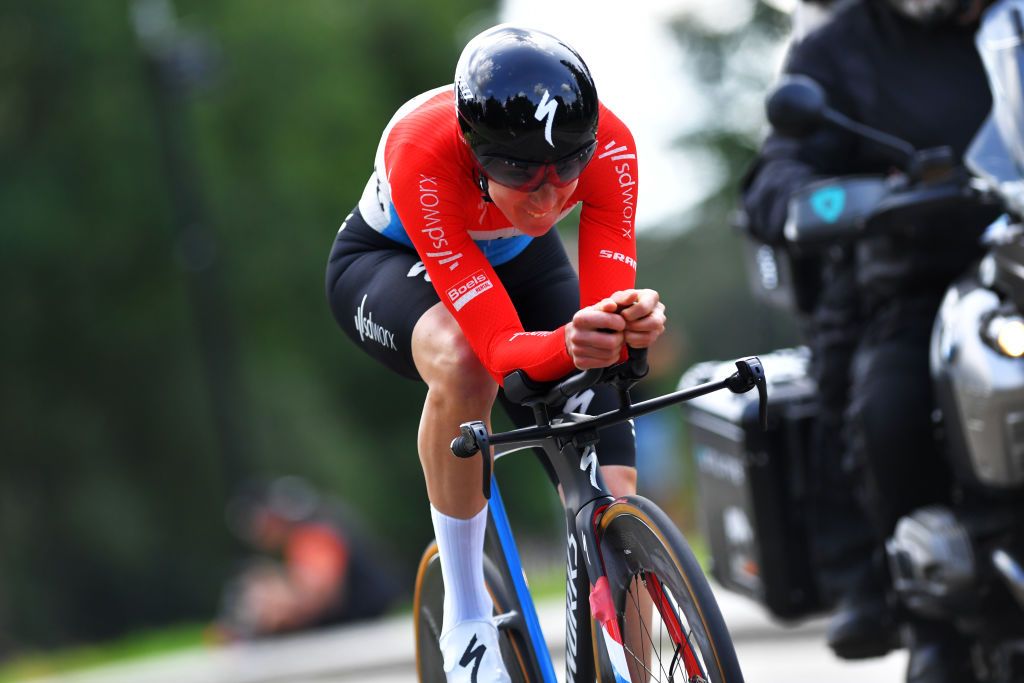 EDE NETHERLANDS AUGUST 24 Christine Majerus of Luxembourg and Team SD Worx during the 23rd Simac Ladies Tour 2021 Prologue a 24km Individual Time Trial stage from Ede to Ede SLT2021 SimacDS UCIWWT on August 24 2021 in Ede Netherlands Photo by Luc ClaessenGetty Images