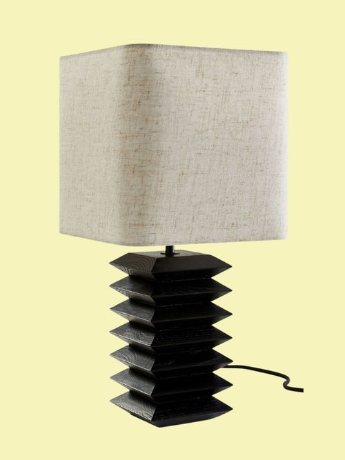 Remilo Solid Ash & Linen Table Lamp
