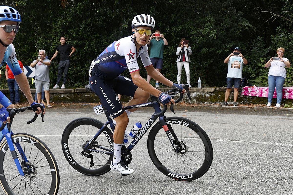 Vuelta Espana 2022 - 77th edition - 6th stage - Bilbao - Pico Jano 181,2 km - 25/08/2022 - Fausto Masnada (ITA - Quick-Step Alpha Vinyl Team) - photo Luis Angel Gomez/SprintCyclingAgency&Acirc;&copy;2022