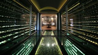 The award-winning wine cellar has more than 30,000 bottles