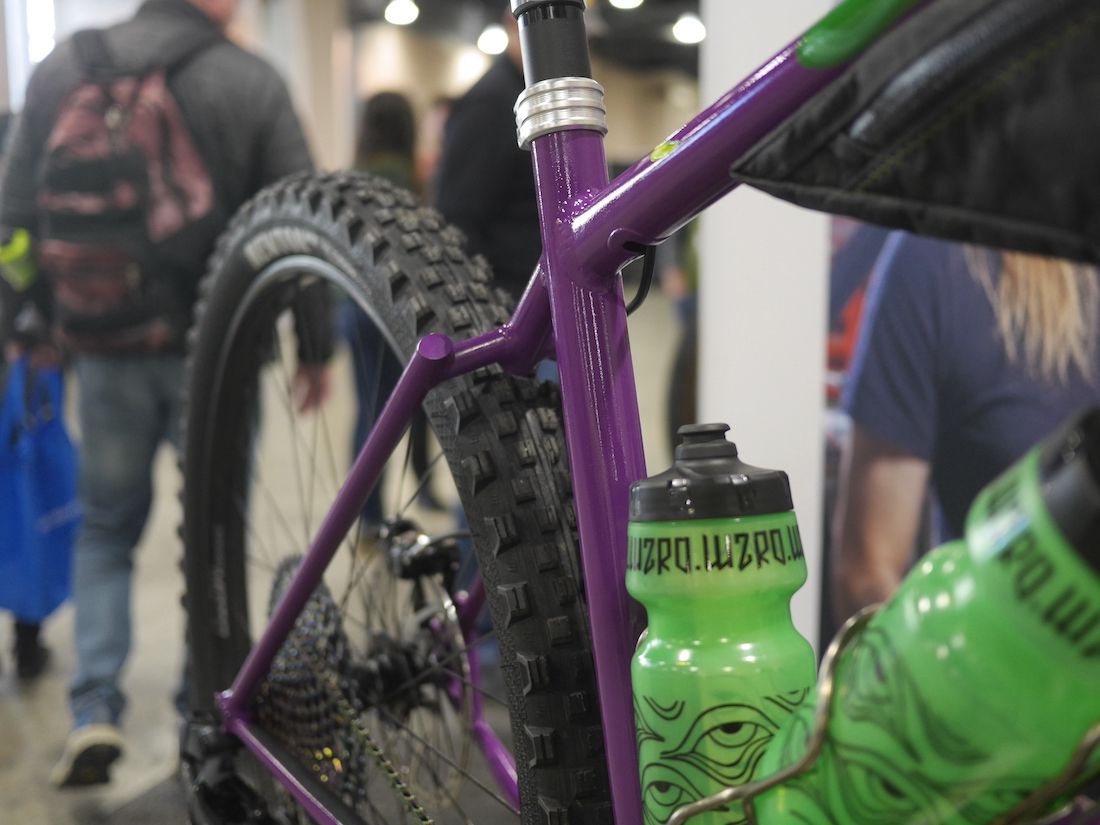 Em Karau showcases their build at the Philly Bike Expo