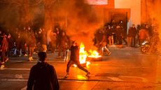 Protesters in Tehran