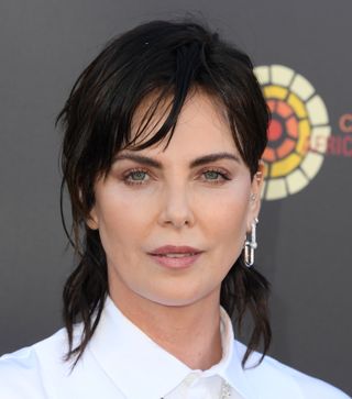 Charlize theron with black hair