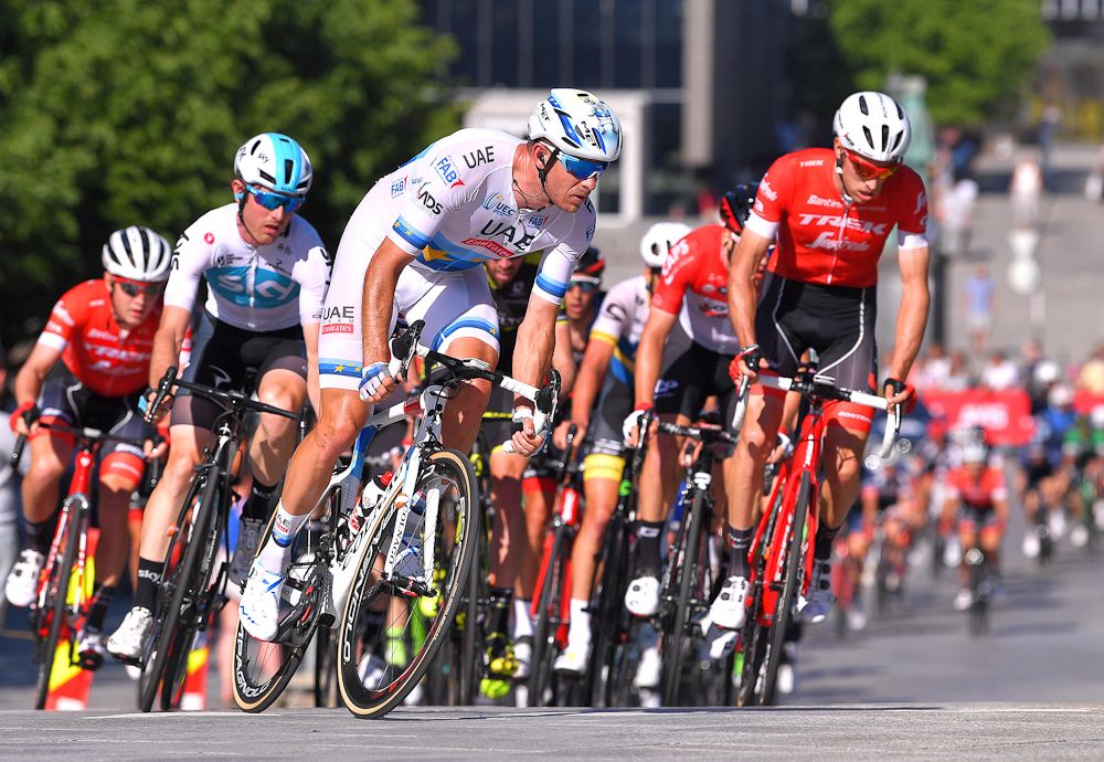 European champion Alexander Kristoff competes in the Hammer Series Stavanger sprint