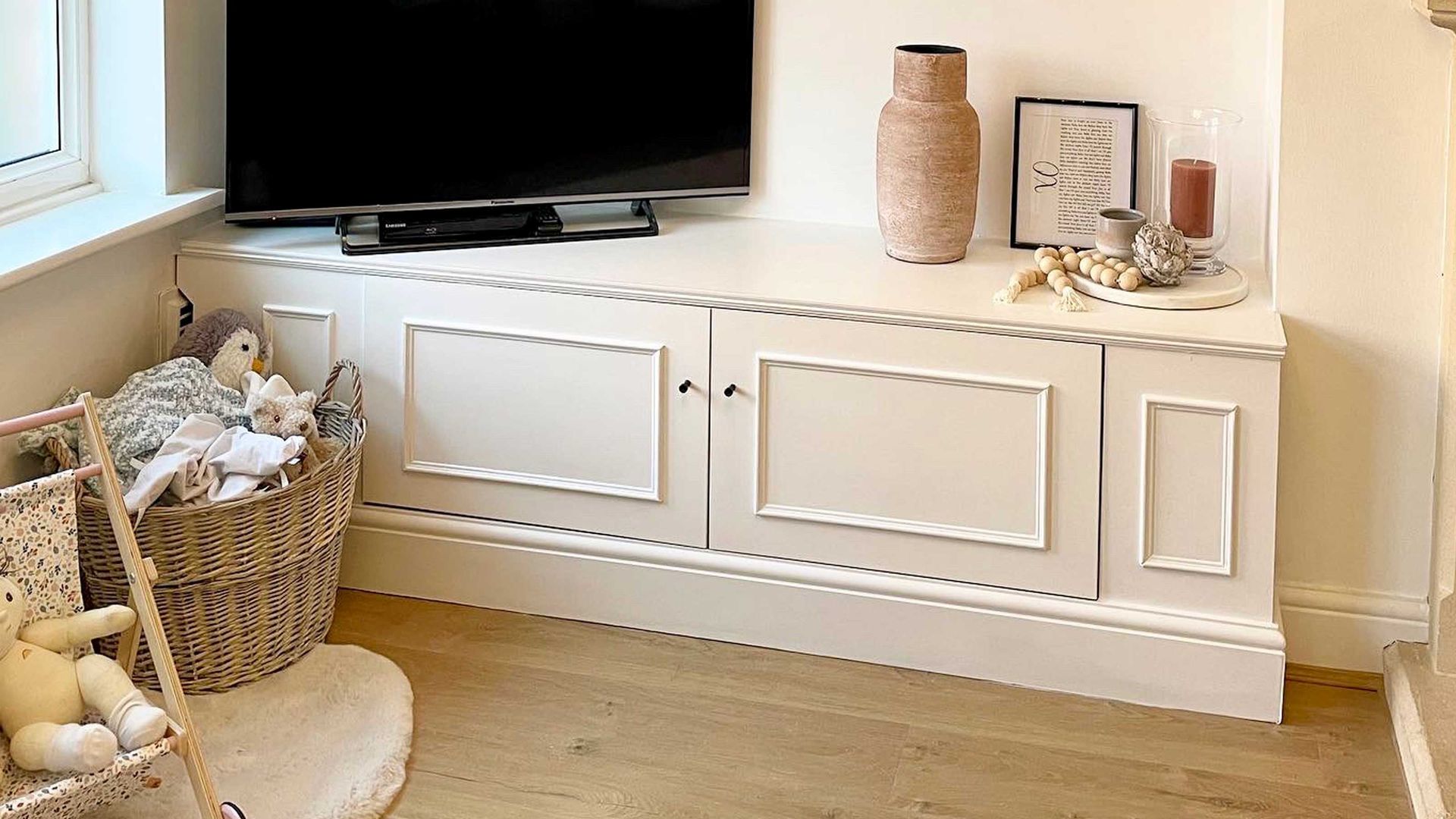 Try this clever IKEA BESTA hack for builtin sideboard storage Livingetc