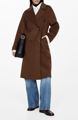 Picarol Oversize Double Breasted Wool Blend Coat