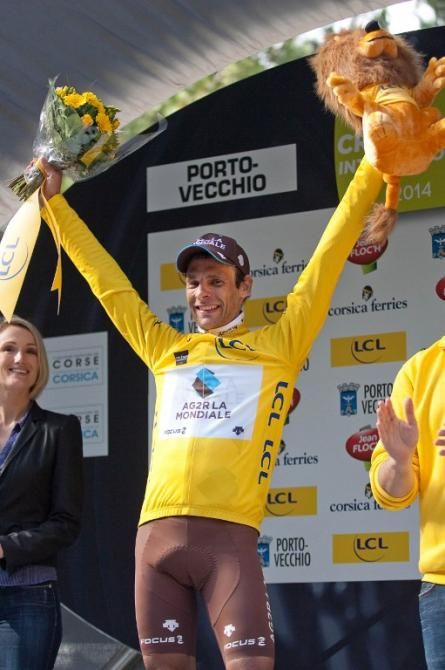 Jean-Christophe Peraud (AG2R La Mondiale) celebrates his overall victory at Crit&eacute;rium International