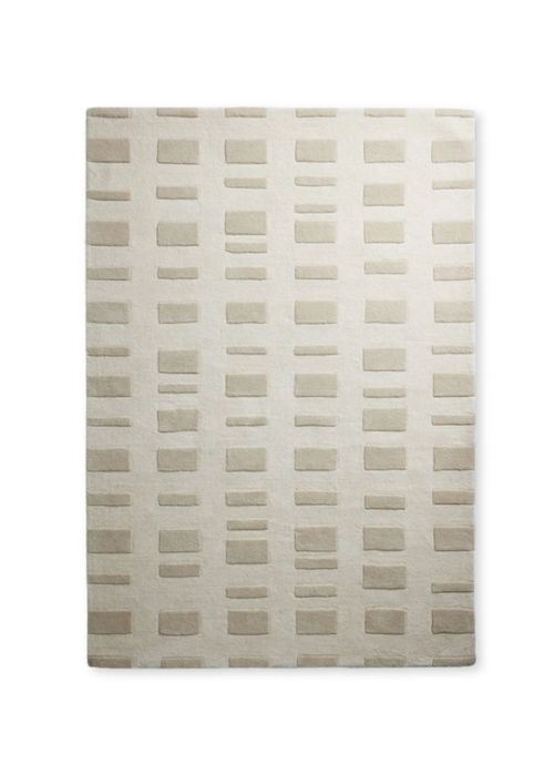 Jasper Conran London | Natural Checker Wool Tufted Rug