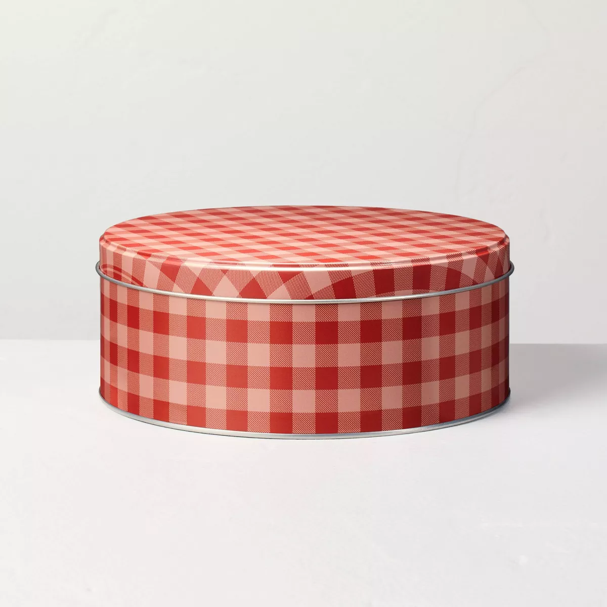 2l Small Gift Tin Red Gingham - Hearth U0026#38; Handu0026#8482; With Magnolia