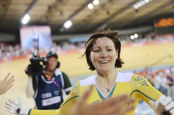 An emotional Anna Meares (Australia)