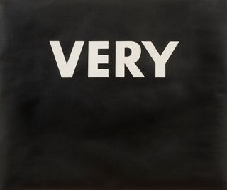 Very, 1973, by Ed Ruscha, pastel on paper