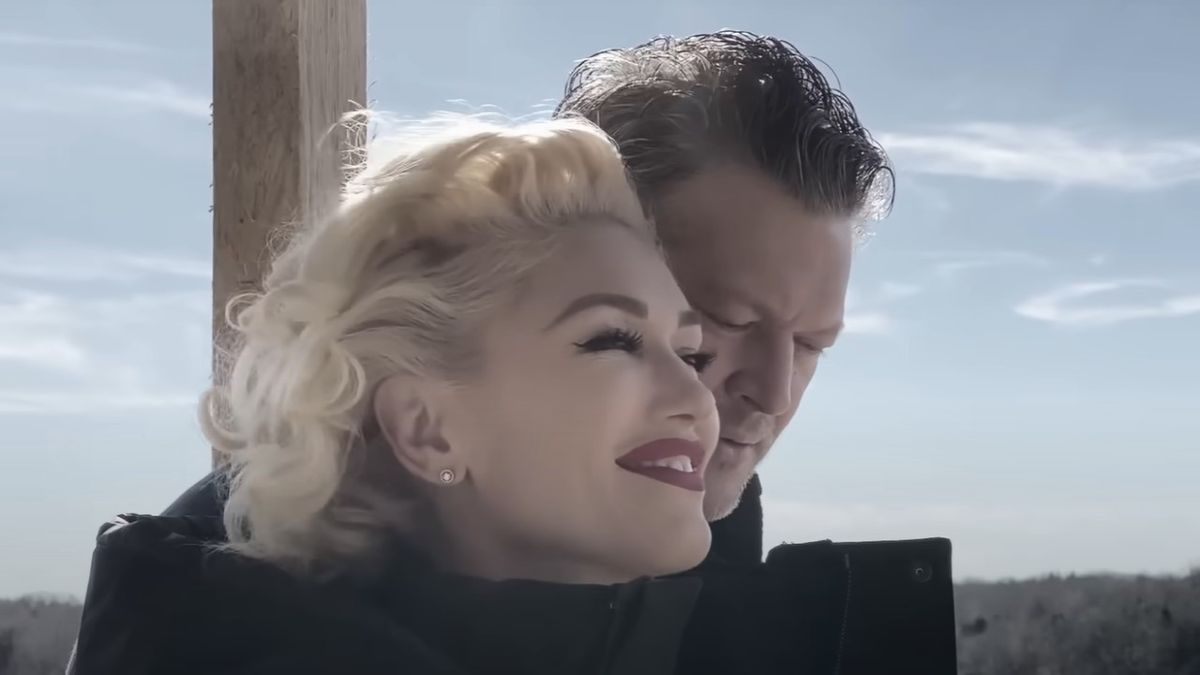 Gwen Stefani and Blake Shelton in &quot;Nobody But You&quot; video.