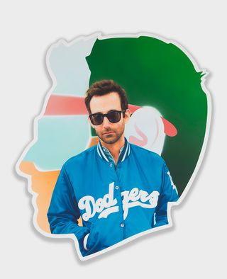 the iconic satin LA Dodgers blue jacket