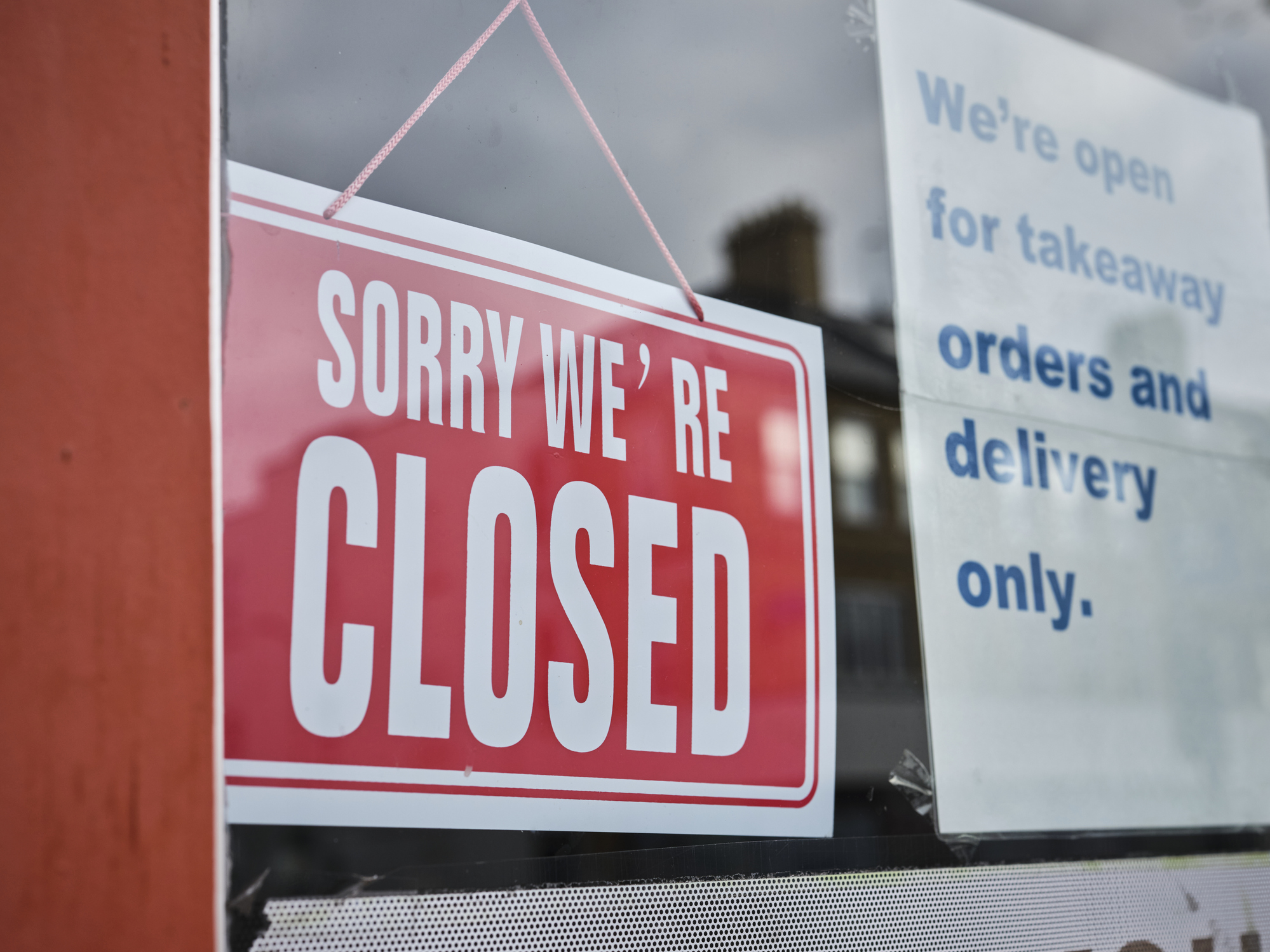 Closed shop sign