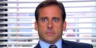 Steve Carell as a perplexed Michael Scott in NBC's The Office