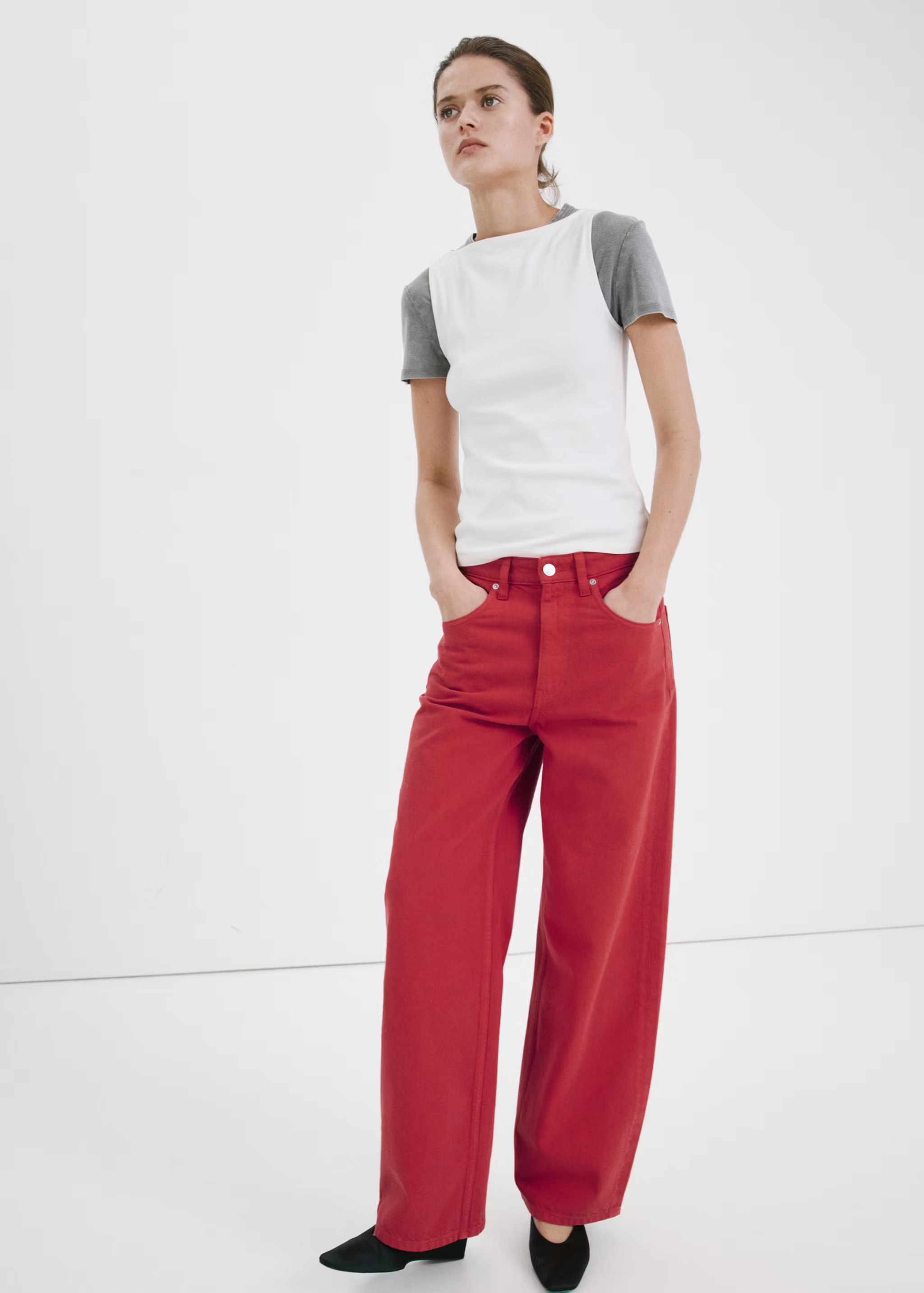 Mango, Mid-Rise Balloon Jeans