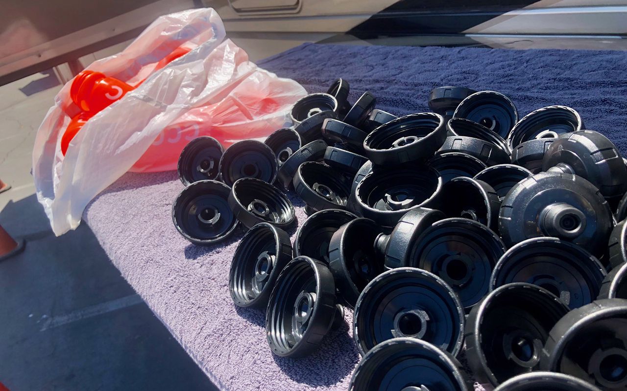 An insight into the amount of bidons a team will get through in a single race