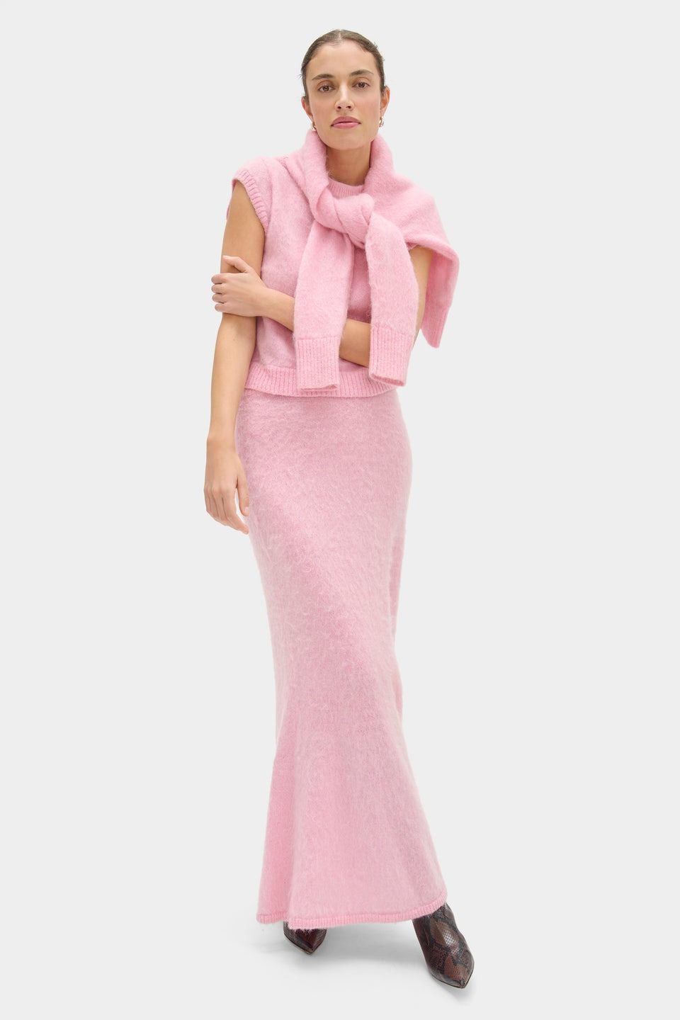 Aligne, Hattie Mohair Knitted Skirt